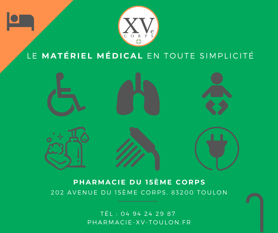 Matériel médical - Pharmacie du 15e corps